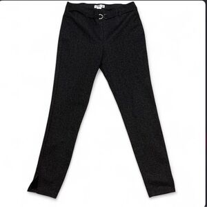 Retrology Gray Ankle Dress Pants Size M Women Career Slit Hem Career Work 30x37